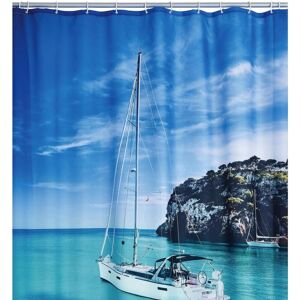 Berkfield Home - ridder Shower Curtain Sailboat 180x200 cm