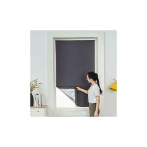 Denuotop - Blind Curtains With Thermal Insulated Sucker For Sun Beam Reflector Roof Windows Velux Sucker 60x120Cm Dark Gray