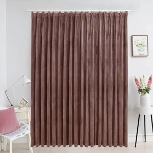 BERKFIELD HOME Royalton Blackout Curtain with Hooks Velvet Antique Pink 290x245 cm