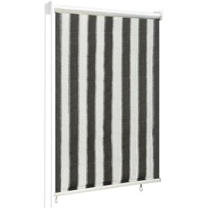 Royalton - Outdoor Roller Blind 60x140 cm Anthracite and White Stripe