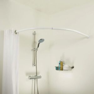 Berkfield Home - Sealskin Curved Shower Curtain Rod White