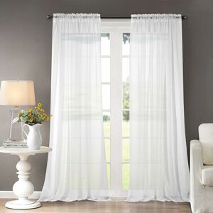 PESCE Sheer curtains, 1 panel sheer chiffon sheer white curtains for living room bedroom 140 x 245 cm