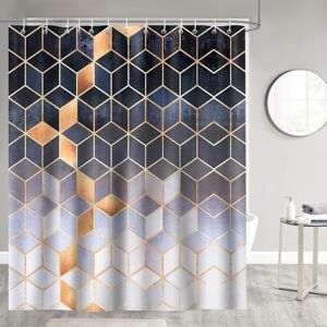 XUIGORT Shower Curtain 180 x 180cm Mildew Proof Shower Curtains Waterproof Polyester Fabric Washable Bath Curtain for Bathroom