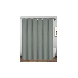 Lune - Shower Curtain 71 x 78 Inches, Waterproof Polyester Bathroom Curtain with Hooks, Light Gray