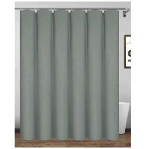 Neige - Shower Curtain 95 x 78 Inches, Waterproof Polyester Bathroom Curtain with Hooks, Light Gray