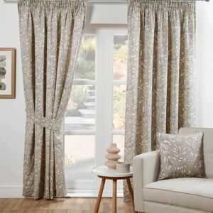 Aviary Light Filtering Curtains Beige 90x90 - Beige - Sundour