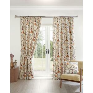 Grove Floral Pencil Pleat Curtains Multi 46x54 - Multi - Sundour