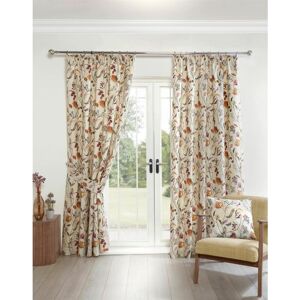 Grove Floral Pencil Pleat Curtains Multi 66x66 - Multi - Sundour