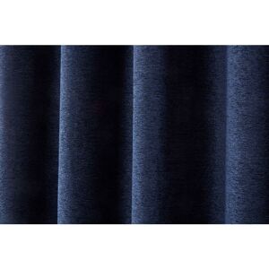 Rivington Navy Heavyweight Fully Lined Eyelet Curtain Pair 66x90 - Navy - Sundour