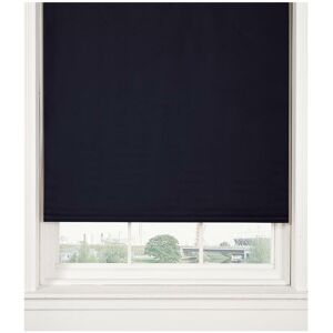 Emma Barclay - Thermal Blackout Black 60cms Wide Straight Edged Roller Blind - Black