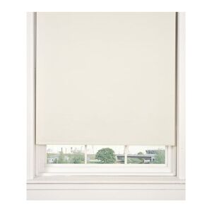 Emma Barclay - Thermal Blackout Cream 60cms Wide Straight Edged Roller Blind - Black