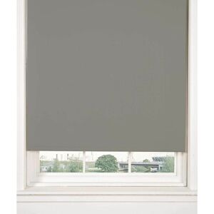 Emma Barclay - Thermal Blackout Grey 90cms Wide (Approx) Straight Edged Roller Blind - Black