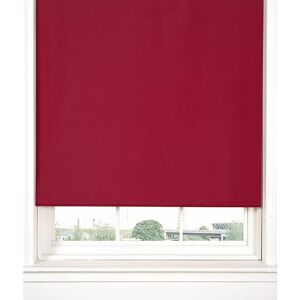 Emma Barclay - Thermal Blackout Red 90cms Wide Straight Edged Roller Blind - Black