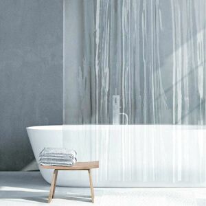 Hoopzi - Transparent Shower Curtain peva Shower Curtains Mildewproof and Waterproof Shower Curtain with 12 Hooks for Bathroom 180x180cm