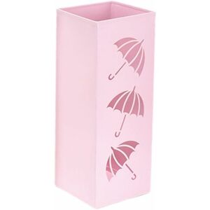 Umbrella Holder Square Metal Umbrella Storage Bucket - Pink Denuotop