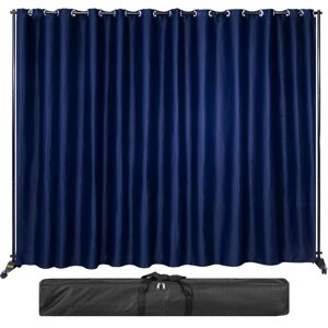 VEVOR Curtain Divider Stand, 8 ft x 10 ft, 4 Rolling Wheels Room Divider Kit, Aluminum Alloy Frame, Blackout Curtain & Portable Oxford Bag Included,