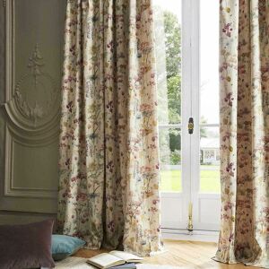 Ilinizas Floral Fully Lined Pencil Pleat 66x72 Curtains - Multicoloured - Voyage Maison