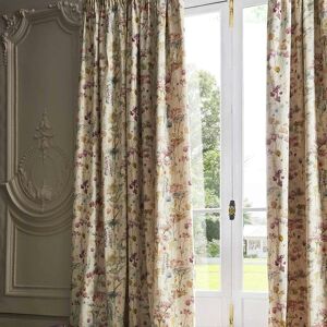 Ilinizas Floral Fully Lined Pencil Pleat 90x90 Curtains - Multi - Voyage Maison