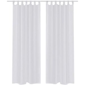 Sweiko - White Sheer Curtain 140 x 175 cm 2 pcs VDTD00215