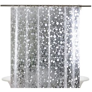 Cyslmuk - 180 x 200 cm Shower Curtain, Anti-Mold, Waterproof Bathtub, eva, Shower Curtain Rings