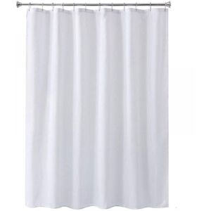 CYSLMUK 1PC 80X180CM,White,Waterproof and Anti-mold White Shower Curtain Bathroom Curtains with Grommets and Anti-Rust Hooks