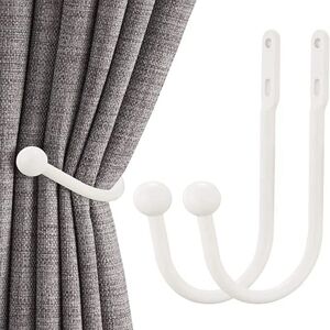 Linghhang - 2pcs-16CM U-shaped curtain hooks, fixed curtain storage, multi-purpose curtain tieback hooks for home