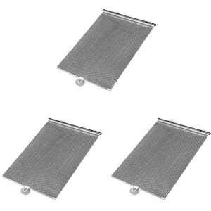 TLILY 3X Sunshade Roller Blackout Suction Cup Blinds Curtains for Living Kitchen Office Car Window Free-Perforated Curtain d