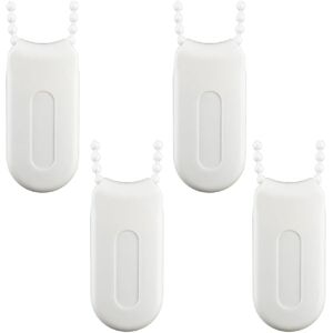 ALWAYSH Curtain Cord Weight 4 Pieces White Plastic Blind Accessories Blind Handles Cord Cord Weight Replacement Blinds Weight Chain for Roller Blinds Device