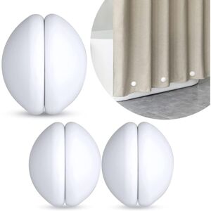 ALWAYSH Shower Curtain Weights, Strong Silicone Coated Magnets for Shower Curtain Never Break, No Rust, No Noise, Heavy, Prevent Shower Curtain from Blowing