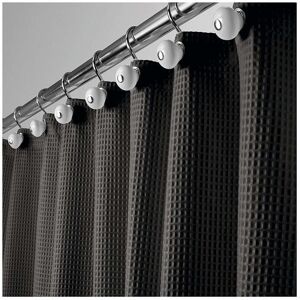 ALWAYSH Fabric Shower Curtain, Hotel Quality Waffle Weave - Metal Grommet Hooks - Heavy Duty for Bath/Shower, Machine Washable - Standard 72 x 72 Inches