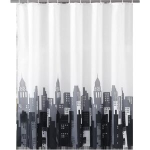 Linghhang - Bathroom Shower Curtain 180 x 200 cm Mildew Resistant Waterproof Polyester Fabric Shower Curtain Liner Long Bath Curtain Washable with