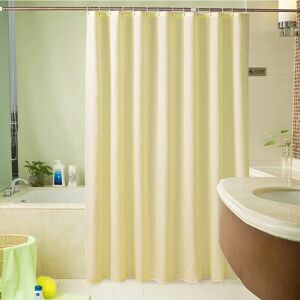 DEWDAT Plain beige shower curtain special hotel shower curtain polyester shower curtain bathroom waterproof curtain 180 wide 180 high