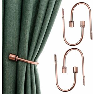 Neige - Set of 4 u Shaped Curtain Hooks Decorative Wall Mounted Drapery Tiebacks