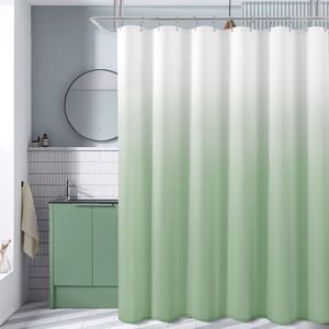 Linghhang - Shower curtain 180 x 180 cm green shower curtain waterproof printed polyester shower curtain
