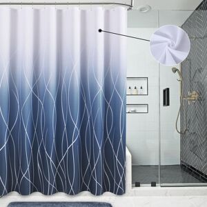 Linghhang - Shower curtain 180 x 180 cm Shower curtain Waterproof printed polyester shower curtain