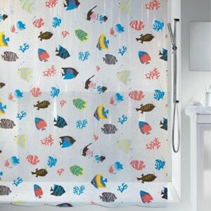 LINGHHANG Shower Curtain peva Fish 180x200cm Multicolor