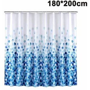 AlwaysH Shower Curtain Polyester Fabric Waterproof Mildew Proof Shower Curtain. Washable bath curtain with 12 shower curtain rings 180cm 200cm