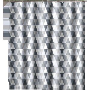Quick Dry Shower Curtain, Waterproof Polyester Fabric Machine Washable, Bathroom Curtains with 12 Hooks 180 x 200cm - Sollbry