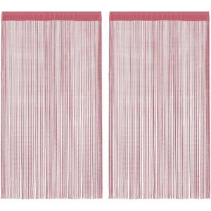 String Curtains 2 pcs Pink 100x250 cm vidaXL String Curtains 2 pcs Pink 100x250 cm vidaXL