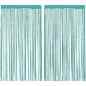 String Curtains 2 pcs Turquoise 100x250 cm vidaXL String Curtains 2 pcs Turquoise 100x250 cm vidaXL