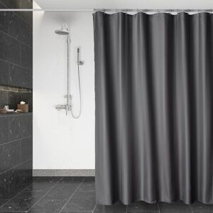 LINGHHANG 180 x 200 cm, dark grey, quick dry shower curtain, machine washable water resistant polyester fabric shower curtain, shower curtain LINGHHANG 180 x 200 cm, dark grey, quick dry shower curtain, machine washable water resistant polyester fabric shower curtain, shower curtain