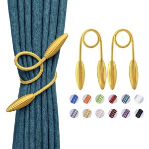 Héloise - 2 Pack Creative and Decorative European Style Twist Curtain Tiebacks for Home and Office Window (Gold) Héloise - 2 Pack Creative and Decorative European Style Twist Curtain Tiebacks for Home and Office Window (Gold)