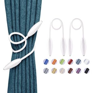 Linghhang - 2 Pack (White) European Style Decorative Creative Twist Curtain Tiebacks for Home Office Window, Blackout and Sheer Curtains Linghhang - 2 Pack (White) European Style Decorative Creative Twist Curtain Tiebacks for Home Office Window, Blackout and Sheer Curtains