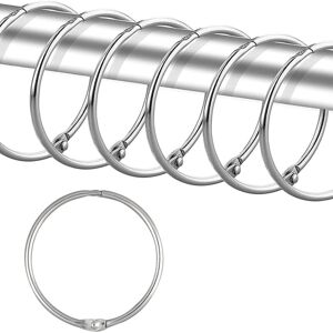 Cyslmuk - 24 Pcs Shower Curtain Rings, Rustproof Shower Curtain Hooks for Bathroom, Decorative Round Shower Curtain Rings and Shower Curtain Rod Cyslmuk - 24 Pcs Shower Curtain Rings, Rustproof Shower Curtain Hooks for Bathroom, Decorative Round Shower Curtain Rings and Shower Curtain Rod