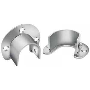 YMYNY 2pcs Silver Curtain Rod Holder U-Shaped Socket Wardrobe Rod Holder Wardrobe Rod End 27mm Opening Suitable for Curtain or Wardrobe, mumu YMYNY 2pcs Silver Curtain Rod Holder U-Shaped Socket Wardrobe Rod Holder Wardrobe Rod End 27mm Opening Suitable for Curtain or Wardrobe, mumu