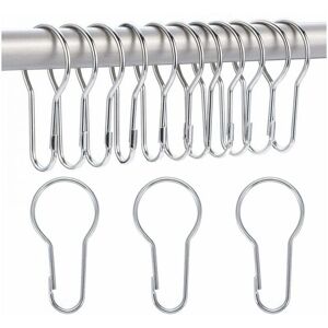 Linghhang - 40 pieces shower curtain rings for hanging, hooks for sorting and organizing Linghhang - 40 pieces shower curtain rings for hanging, hooks for sorting and organizing