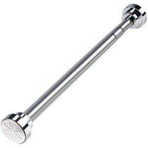 YMYNY 40-55 cm Extendable Shower Curtain Rod, Telescopic Curtain Rod Set Made of Stainless Steel, No Drilling, for Bathroom, Closet, Wardrobe, Door, YMYNY 40-55 cm Extendable Shower Curtain Rod, Telescopic Curtain Rod Set Made of Stainless Steel, No Drilling, for Bathroom, Closet, Wardrobe, Door,