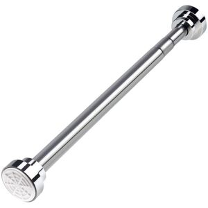 Linghhang - 40-55cm Extendable Shower Curtain Rod, Stainless Steel Telescopic Curtain Rod Set No Drilling for Bathroom, Closet, Wardrobe, Door, Linghhang - 40-55cm Extendable Shower Curtain Rod, Stainless Steel Telescopic Curtain Rod Set No Drilling for Bathroom, Closet, Wardrobe, Door,