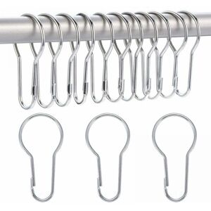 40 Pieces 2.2 mm Shower Curtain Hooks with Ring for Sorting and Organizing Ymyny Lifting Ring Curtain Hooks 40 Pieces 2.2 mm Shower Curtain Hooks with Ring for Sorting and Organizing Ymyny Lifting Ring Curtain Hooks