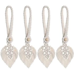 Tlily - 4Pcs Rope Leaf Curtain Tie Backs Macrame Holdbacks Curtains & Voiles Tiebacks Tlily - 4Pcs Rope Leaf Curtain Tie Backs Macrame Holdbacks Curtains & Voiles Tiebacks